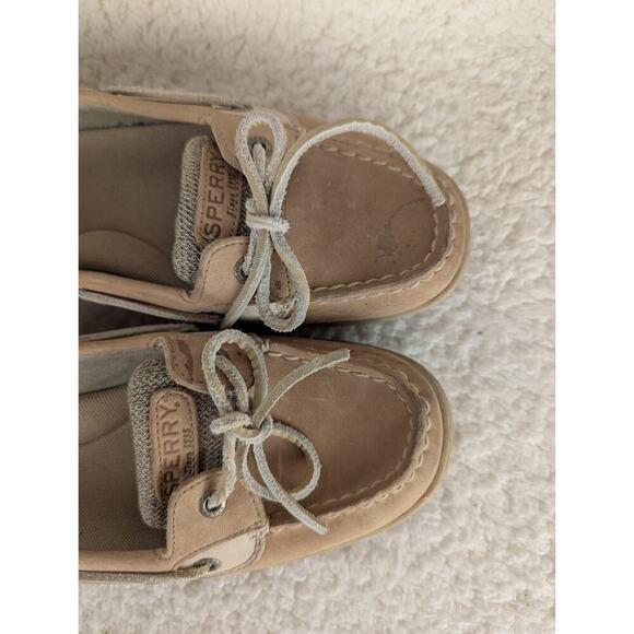 Sperry Women's Angelfish Boat Shoe Linen Oat EU 39 / USA 11 Pre-Owned Used - Picture 2 of 8